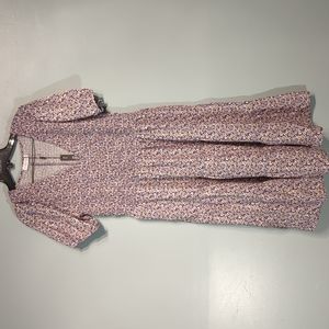 CUQY dress size XL 16/18 purple flower design